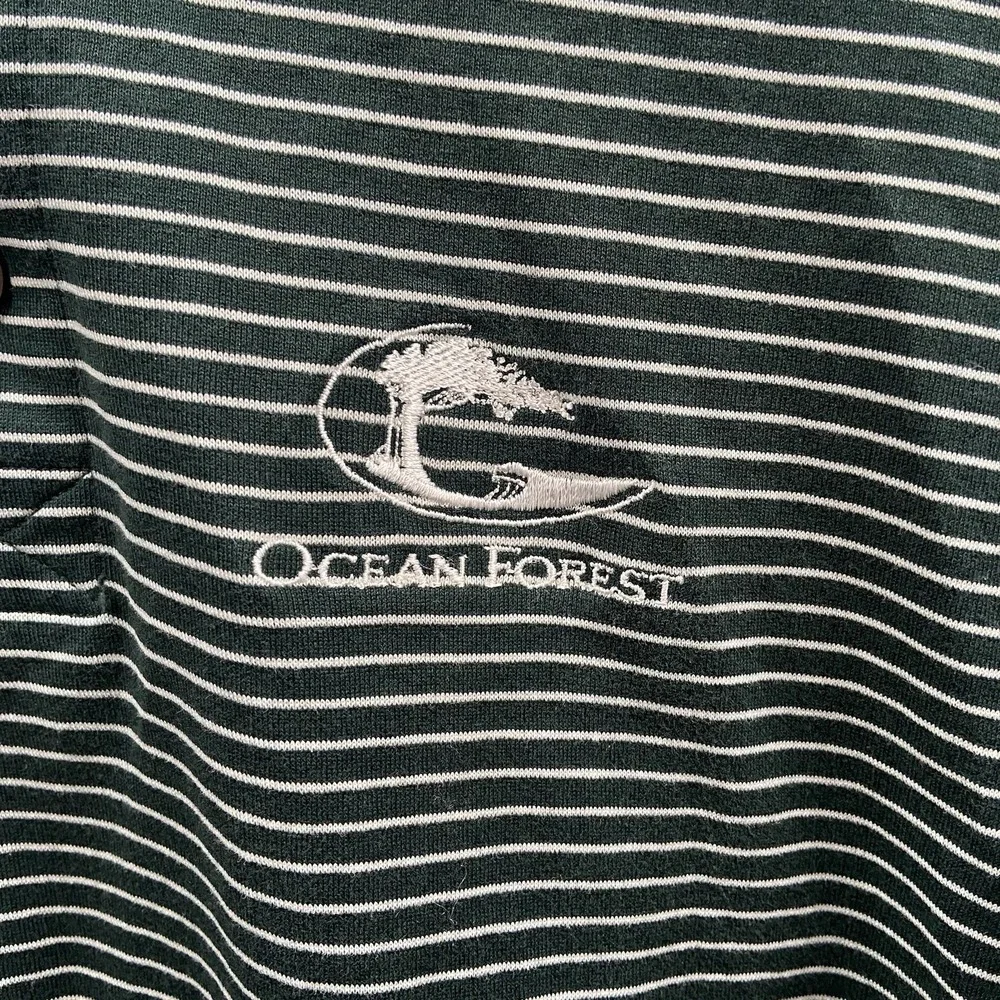 Hugo Boss Polo Shirt‎ Mens Green Large Regular Fit Striped Golf Casual
